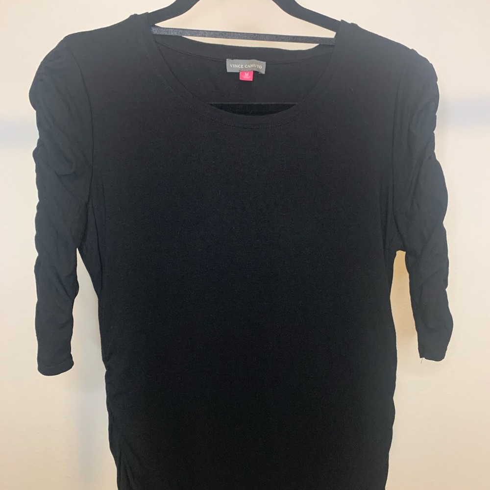 Vince Camuto Rouched Sleeve Top